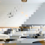 Hanglamp Damla 2-Lichts Koper