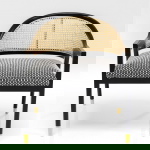 Kare Design Fauteuil Horizon Zwart/Rotan