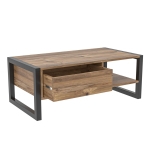 Salontafel Haldizen Melamine Atlantic Pine Zwart