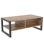 Salontafel Haldizen Melamine Atlantic Pine Zwart