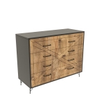 Dressoir Comfort Melamine Antraciet Pine