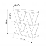 Bijzettafel Lazena Melamine Antraciet