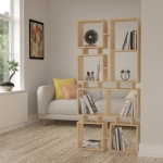 Boekenkast Rail Melamine Eiken