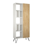 Boekenkast Jedda Melamine Wit Eiken