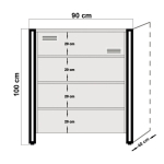 Dressoir Cosmo Melamine Atlantic Pine