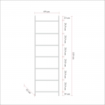 Kledingkast Dynamic A+B+B+C Melamine Naturel 256x225cm