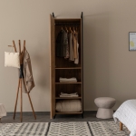 Kledingkast Dynamic A+B+B+C Melamine Naturel 256x225cm