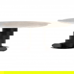 Richmond Eettafel Brodman Ovaal Marmer Wit 200cm