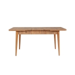 Tafel & Stoelen Set (4 Stuks) Vina Melamine Atlantic Pine Antraciet