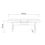 Tafel & Stoelen Set (4 Stuks) Vina Melamine Atlantic Soho