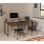 Bureau Bera Melamine Atlantic Pine Zwart