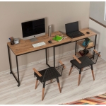 Bureau Bera Melamine Atlantic Pine Zwart