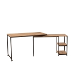 Bureau Bera Melamine Atlantic Pine Zwart