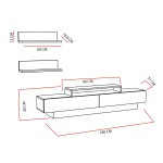 Tv-Meubel Lucca Melamine Wit