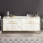 Dressoir Polka Melamine Goud Wit