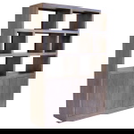 Vakkenkast Luxurious Donkerbruin 150cm - Giga Meubel