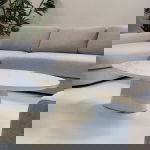 Salontafel Cleo Ovaal Glossy Wit 130cm - Giga Meubel