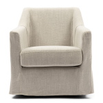 Rivièra Maison Fauteuil Huntington Draaibaar Linnen Beige