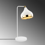 Bureaulamp Yildo Recht Wit/Goud