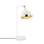 Bureaulamp Yildo Recht Wit/Goud