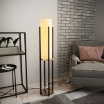 Vloerlamp Shelf Long Zwart/Goud