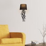 Wandlamp Asaf Sticks Zwart