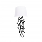 Wandlamp Asaf Sticks Wit/Zwart