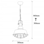 Hanglamp Saglam Industry Zwart