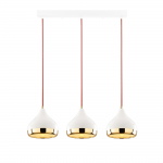 Hanglamp Yildo 3-Lichts Wit/Goud