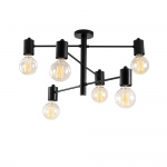 Hanglamp Hexa 6-Lichts Zwart