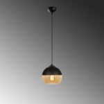 Hanglamp Camini Bol 1-Lichts Honing