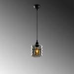 Hanglamp Smoked Tube Zwart