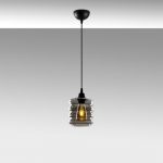 Hanglamp Smoked Tube Zwart