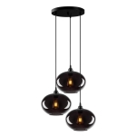 Hanglamp Smoked Glas Zwart