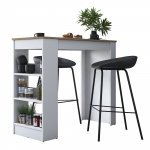 Keukentafel Jalova Melamine Walnoot Wit