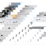 Kaptafel Bulun Wit Incl. Kruk