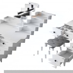 Kaptafel Bulun Wit Incl. Kruk
