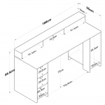 Bureau Aktas Walnoot/Antraciet