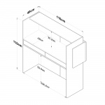 Receptietafel Mut Wit