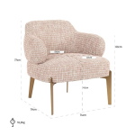 Richmond Fauteuil Venus Trendy Roze