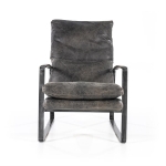 Eleonora Fauteuil Lex Antraciet Vintage Leer