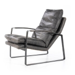 Eleonora Fauteuil Lex Antraciet Vintage Leer