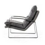 Eleonora Fauteuil Lex Antraciet Vintage Leer