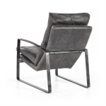 Eleonora Fauteuil Lex Antraciet Vintage Leer