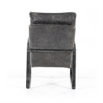 Eleonora Fauteuil Lex Antraciet Vintage Leer