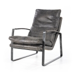 Eleonora Fauteuil Lex Antraciet Vintage Leer