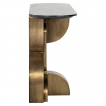 Richmond Sidetable Maddox Marmer Zwart/Goud 130cm