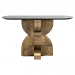 Richmond Sidetable Maddox Marmer Zwart/Goud 130cm