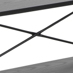 Boekenkast Finn MDF Zwart 172cm - Giga Living