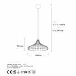 Hanglamp Depay Metaal Zwart